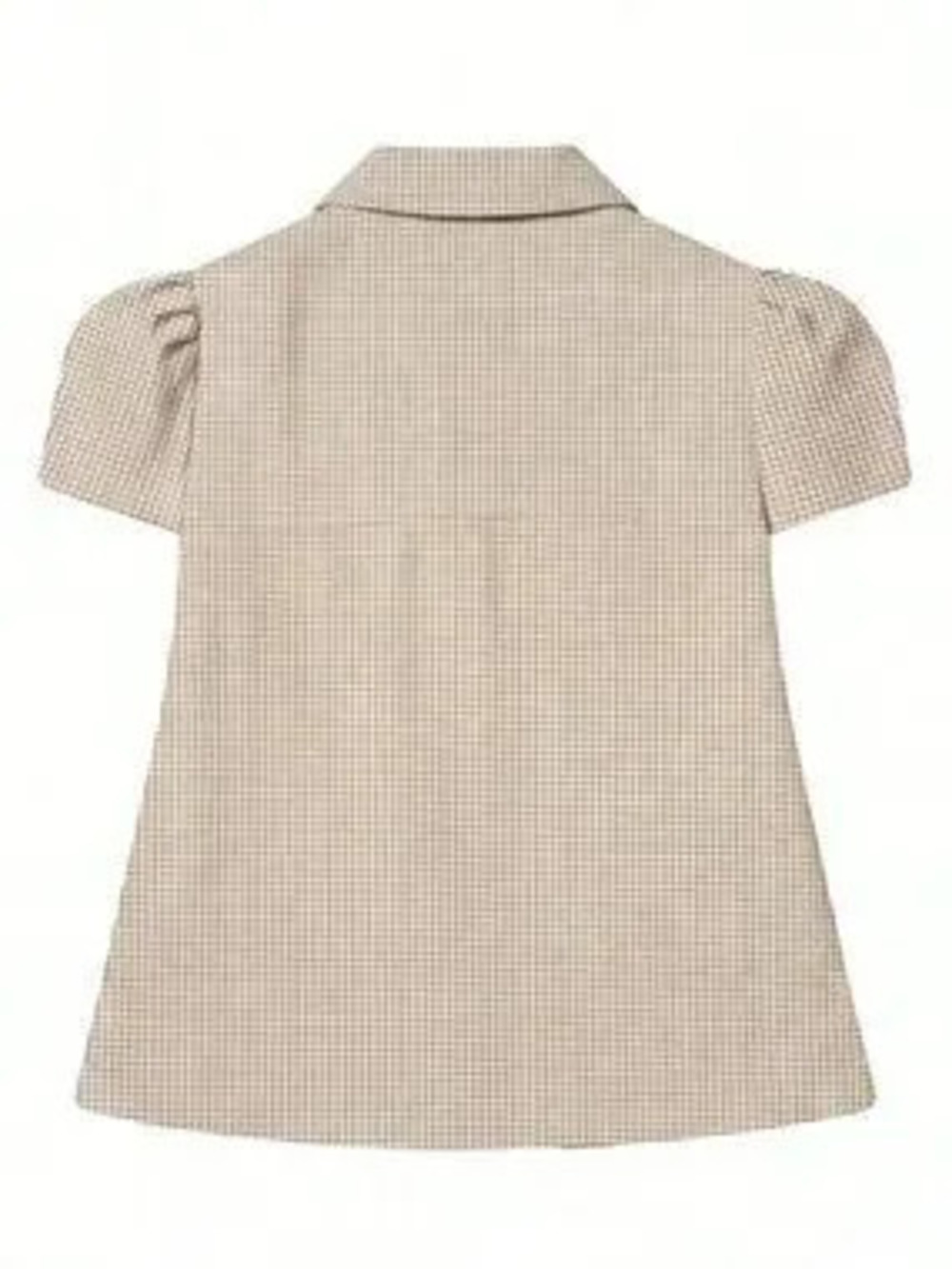 Apricot Casual Women's Plaid Short Sleeve Shirt